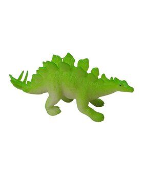 Green Stegosaurus Dinosaur Toy Figure Plastic Mini Unbranded Prehistoric